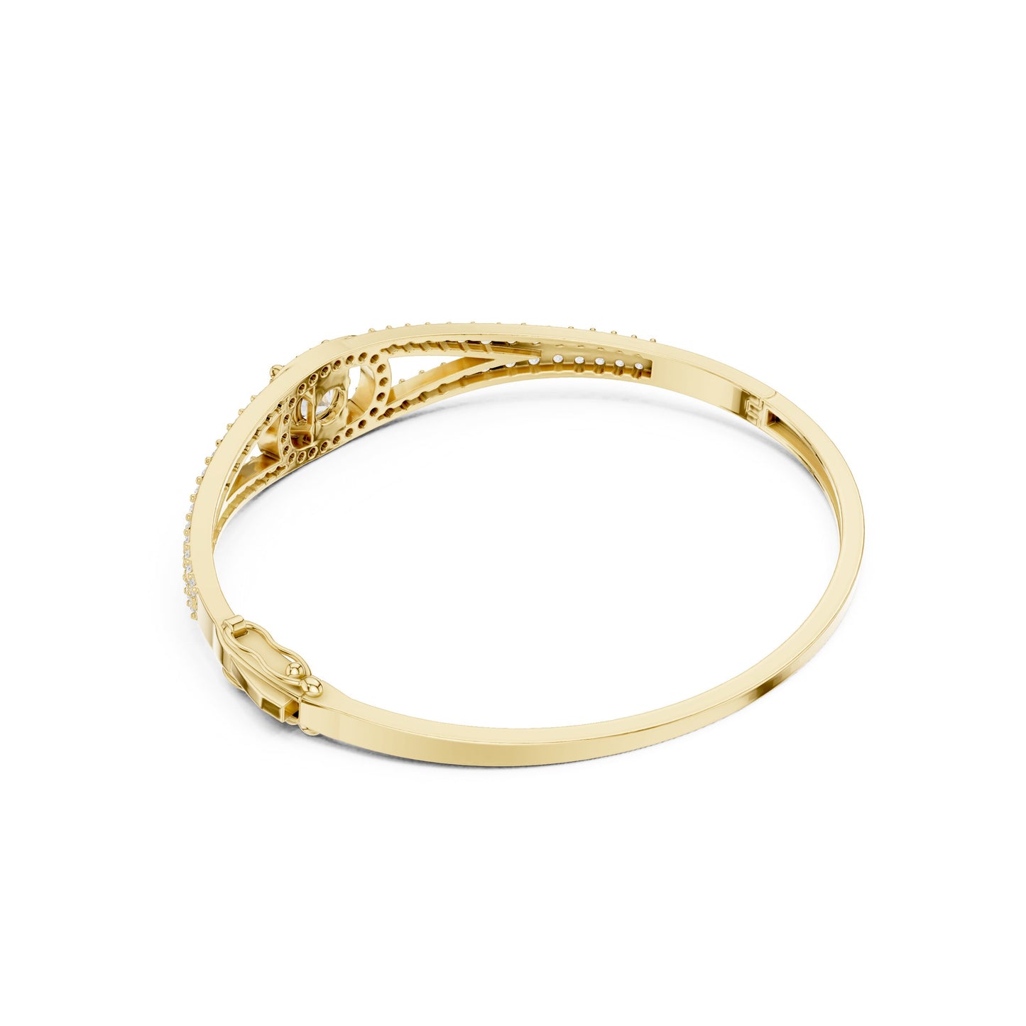 Round Bangle Lab Grown Diamond Bracelet