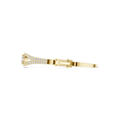 Round Bangle Lab Grown Diamond Bracelet