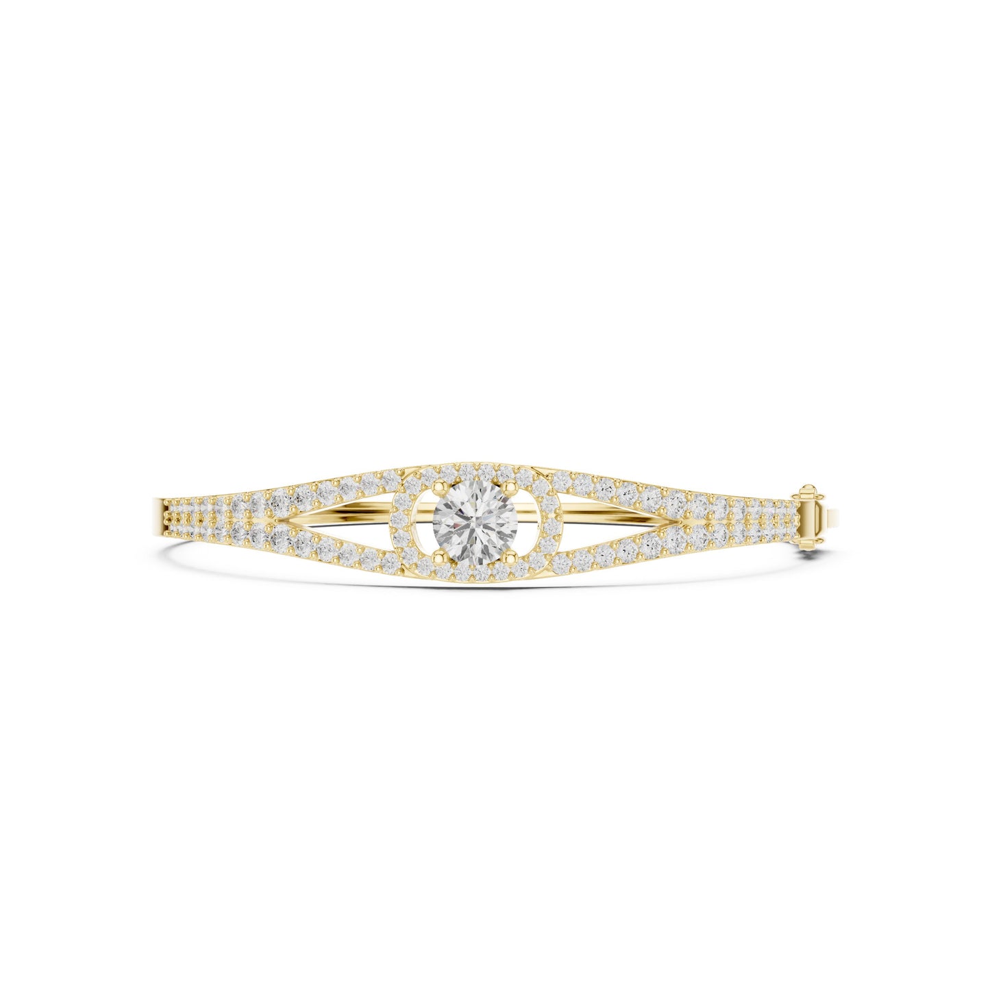 Round Bangle Lab Grown Diamond Bracelet