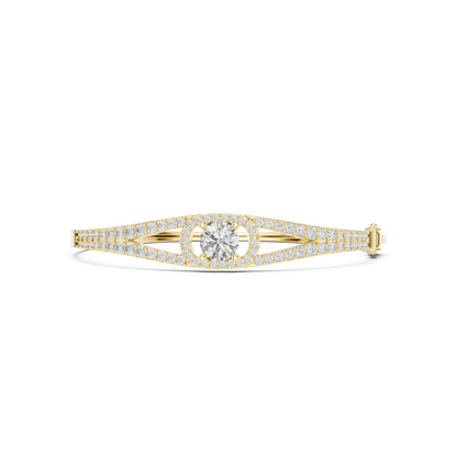 Round Bangle Lab Grown Diamond Bracelet