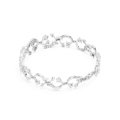 Round Link Lab Grown Diamond Bracelet