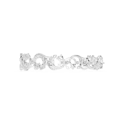 Round Link Lab Grown Diamond Bracelet