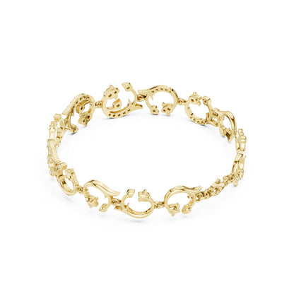 Round Link Lab Grown Diamond Bracelet