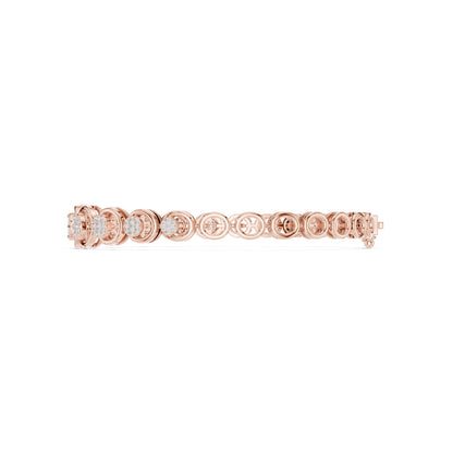 Round Link Lab Grown Diamond Bracelet