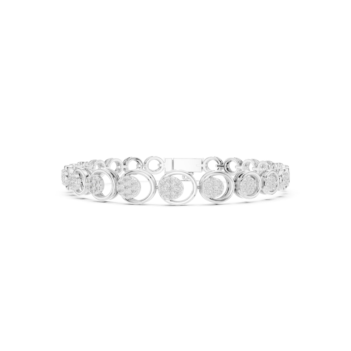 Round Link Lab Grown Diamond Bracelet