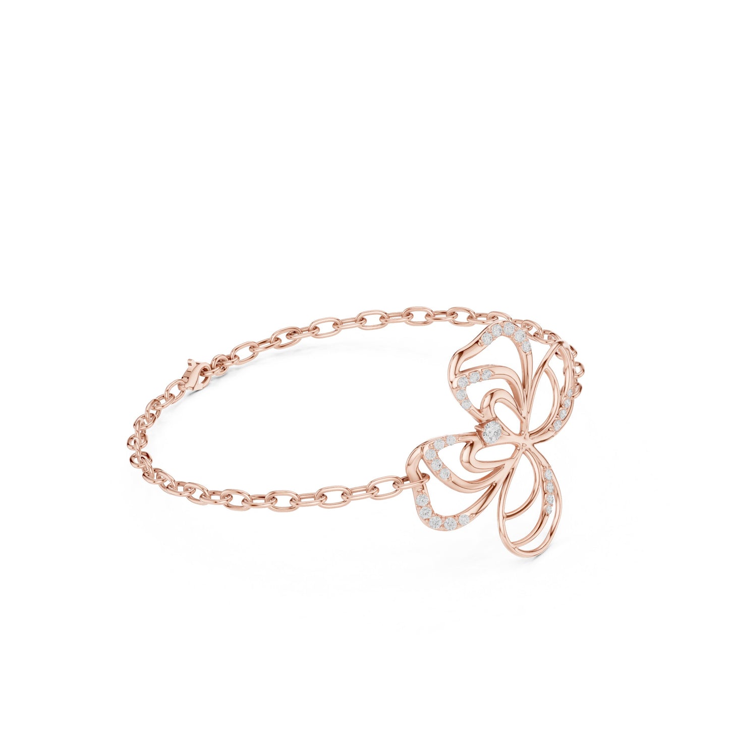 Round Chain Lab Grown Diamond Bracelet