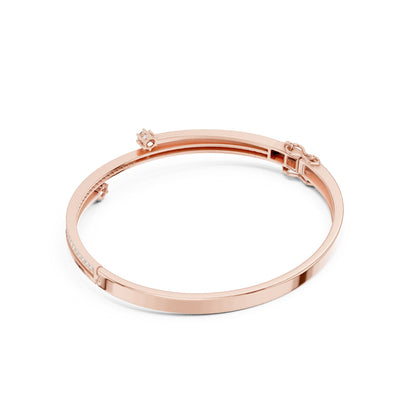Round Bangle Lab Grown Diamond Bracelet