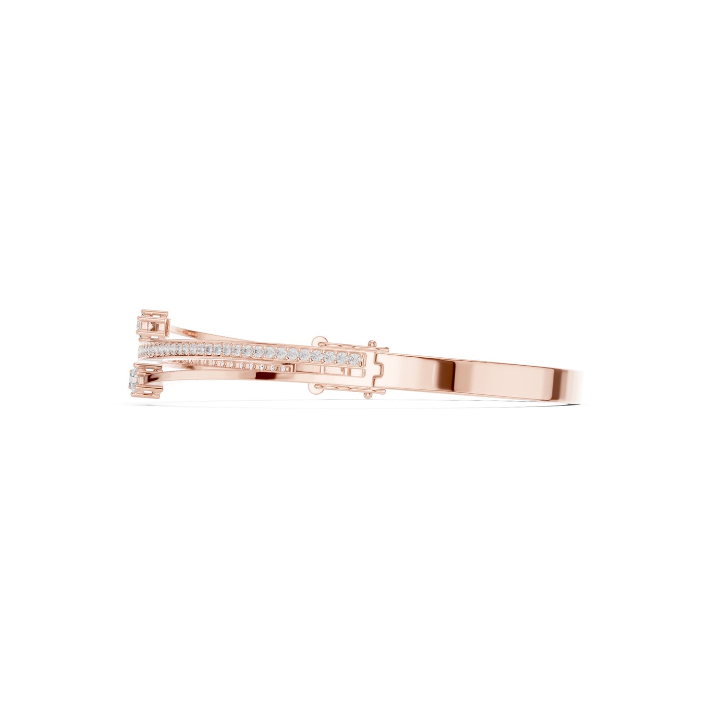 Round Bangle Lab Grown Diamond Bracelet