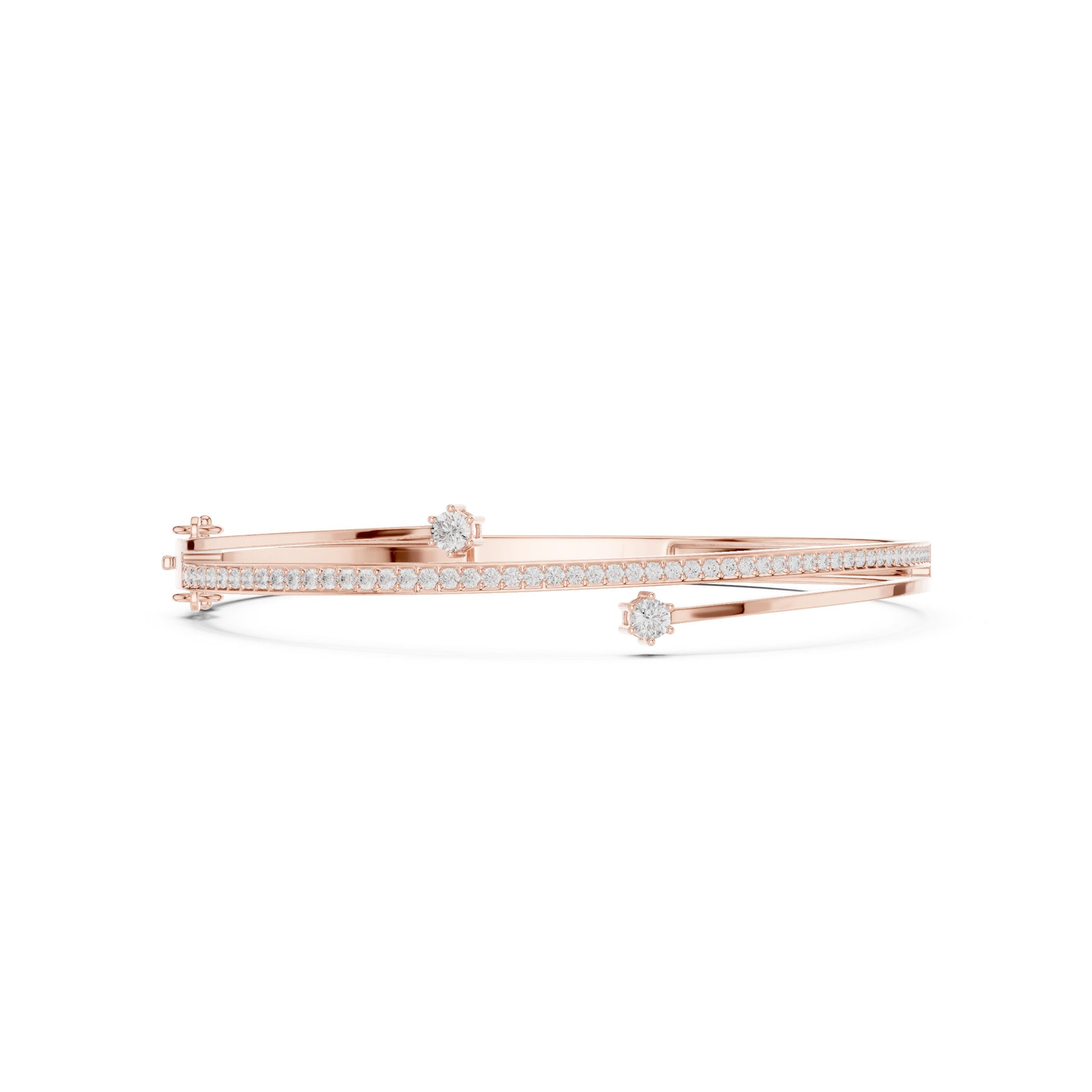 Round Bangle Lab Grown Diamond Bracelet