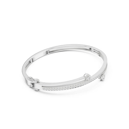 Round Bangle Lab Grown Diamond Bracelet