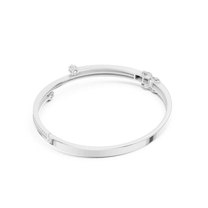Round Bangle Lab Grown Diamond Bracelet