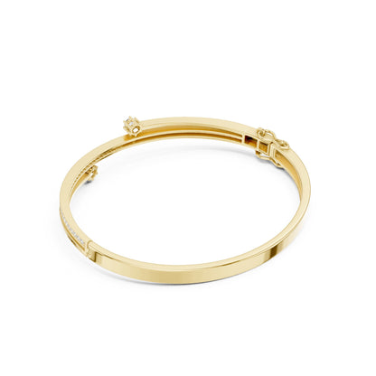 Round Bangle Lab Grown Diamond Bracelet