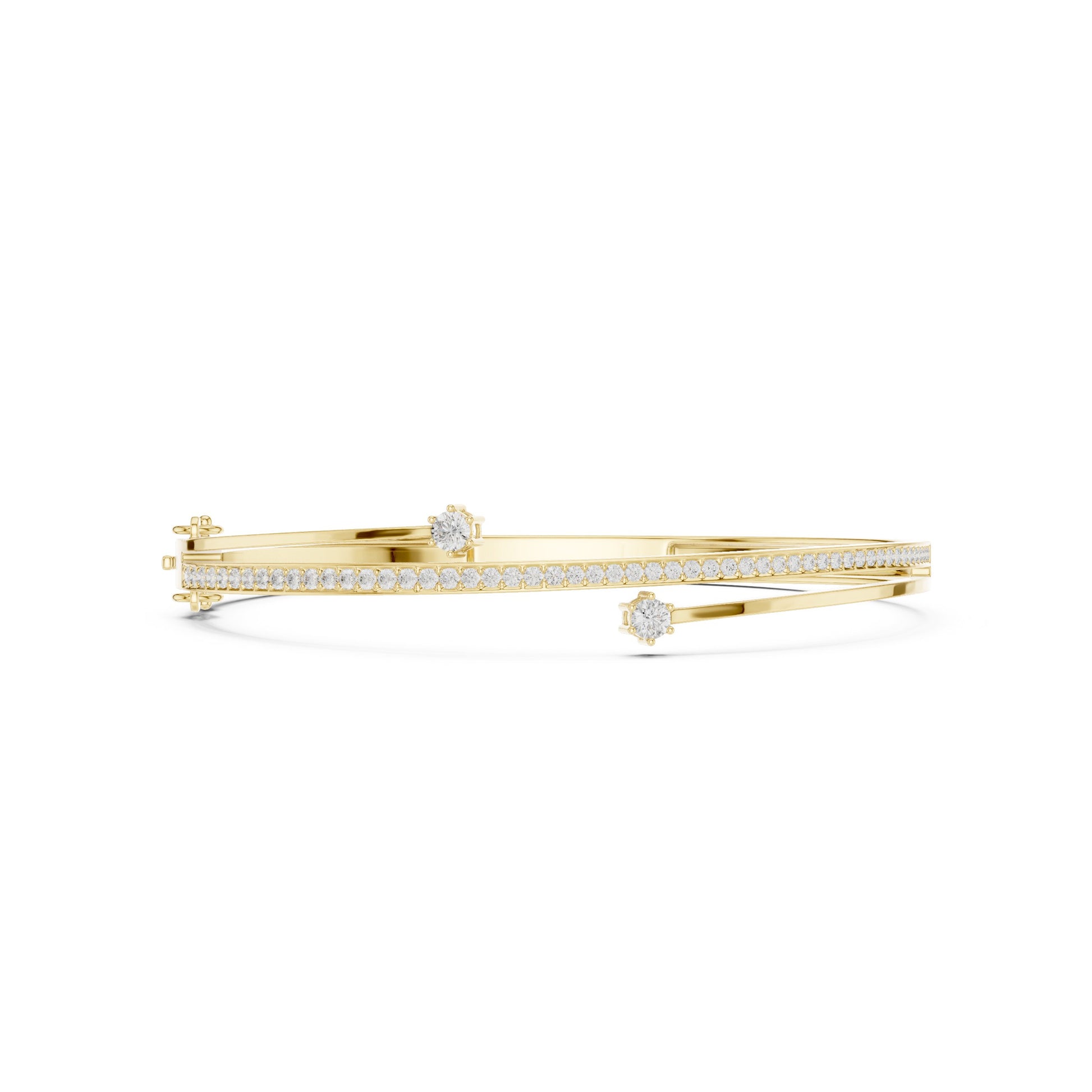 Round Bangle Lab Grown Diamond Bracelet