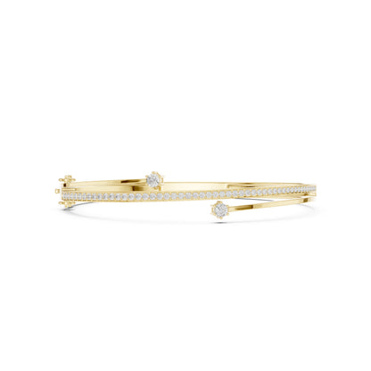 Round Bangle Lab Grown Diamond Bracelet