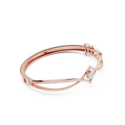 Round Bangle Lab Grown Diamond Bracelet