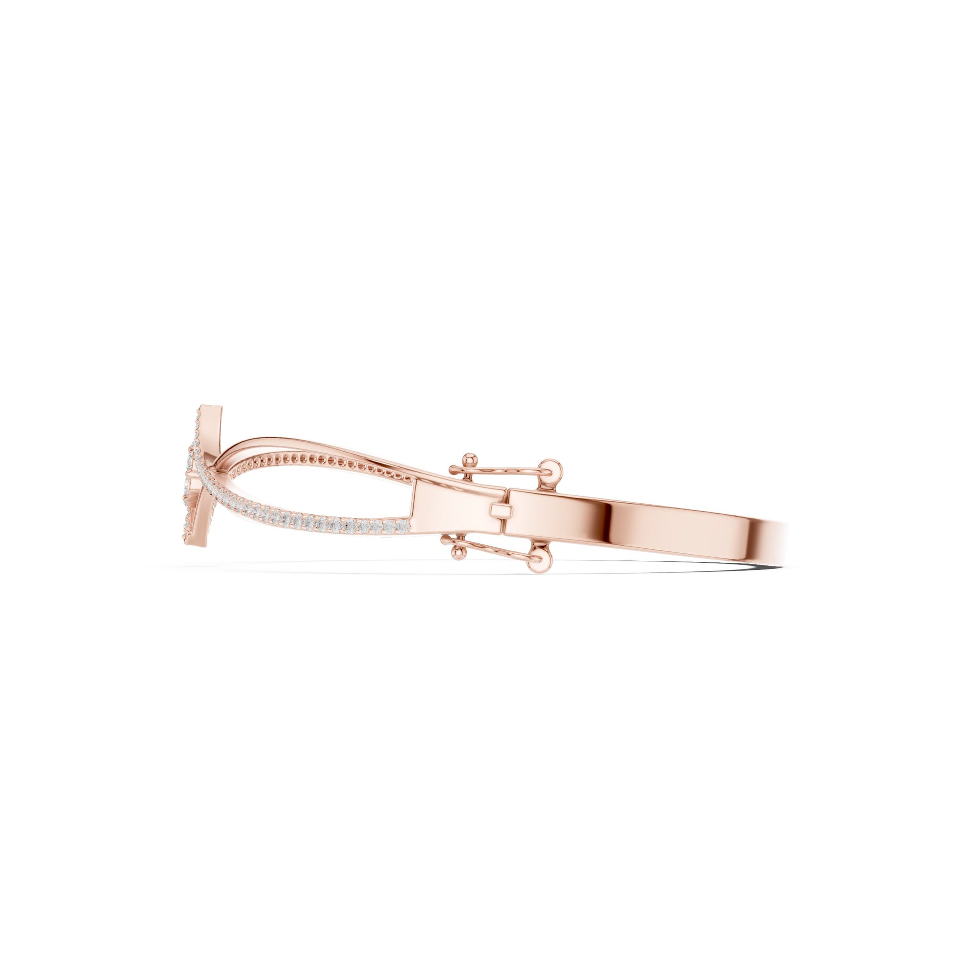 Round Bangle Lab Grown Diamond Bracelet