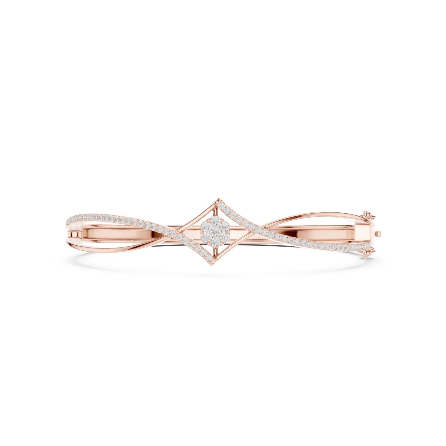 Round Bangle Lab Grown Diamond Bracelet