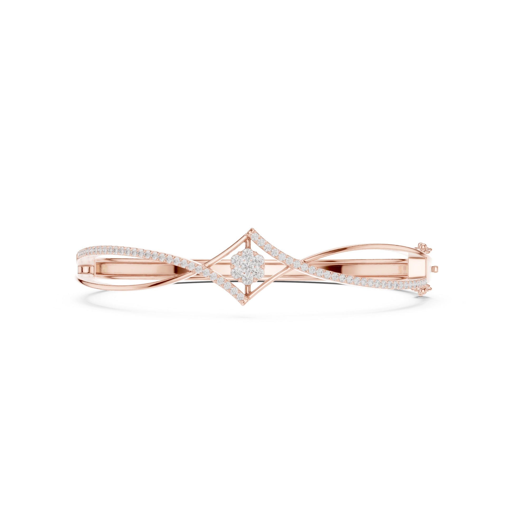 Round Bangle Lab Grown Diamond Bracelet