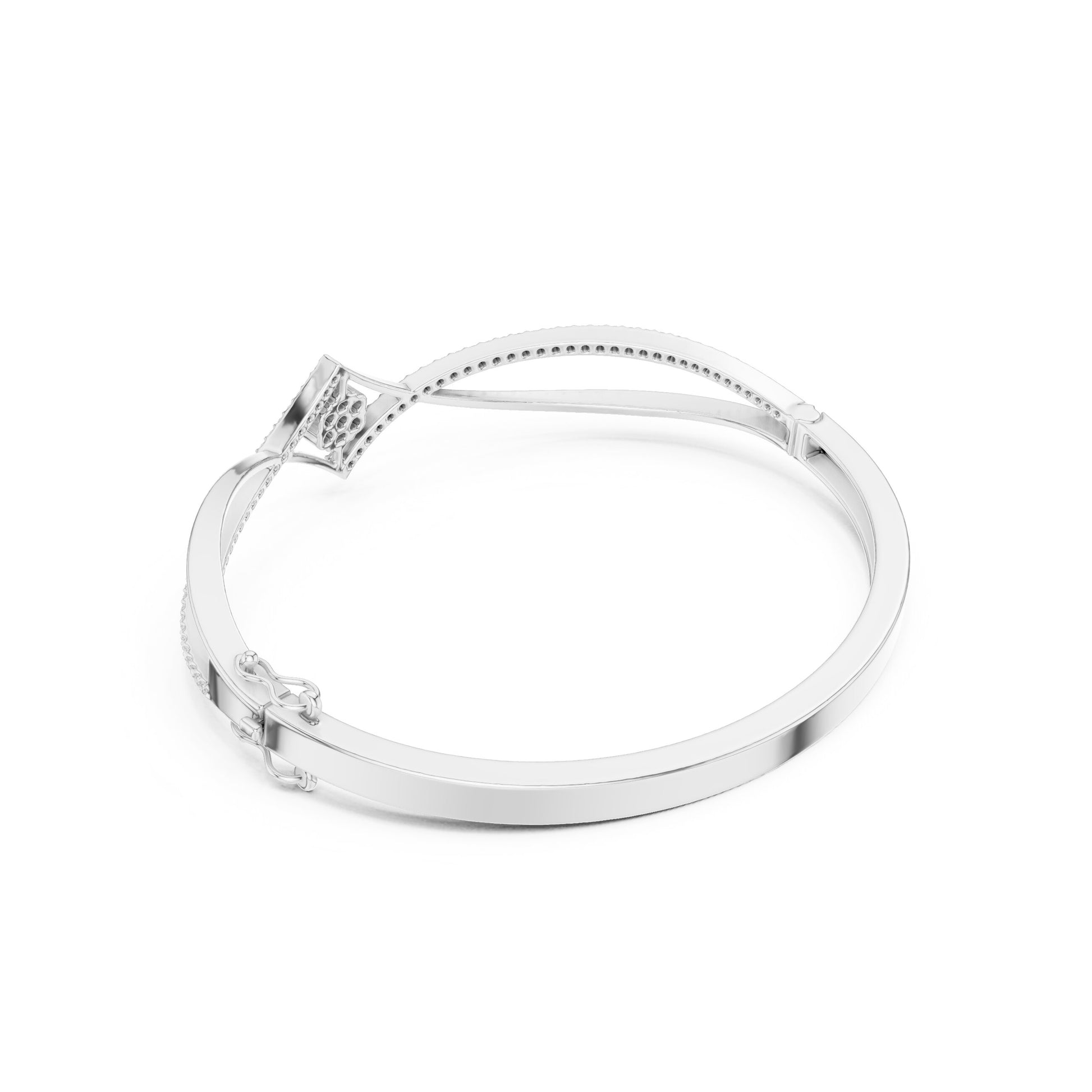 Round Bangle Lab Grown Diamond Bracelet