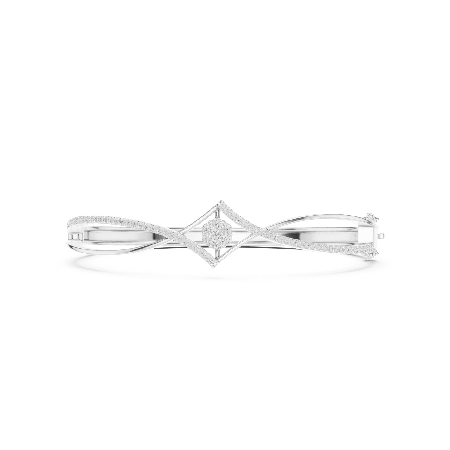 Round Bangle Lab Grown Diamond Bracelet