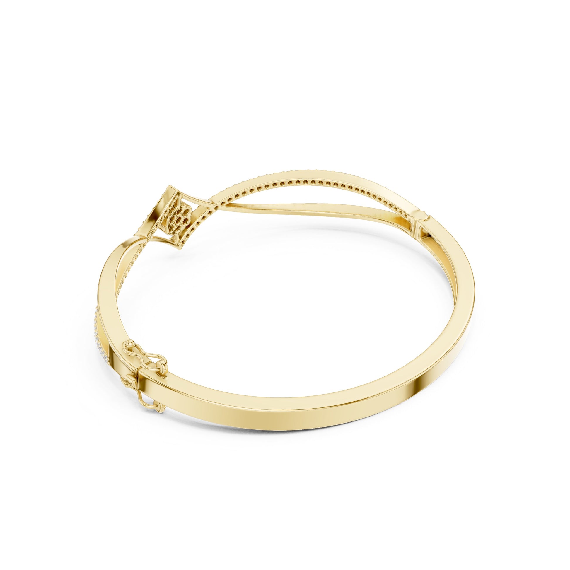 Round Bangle Lab Grown Diamond Bracelet