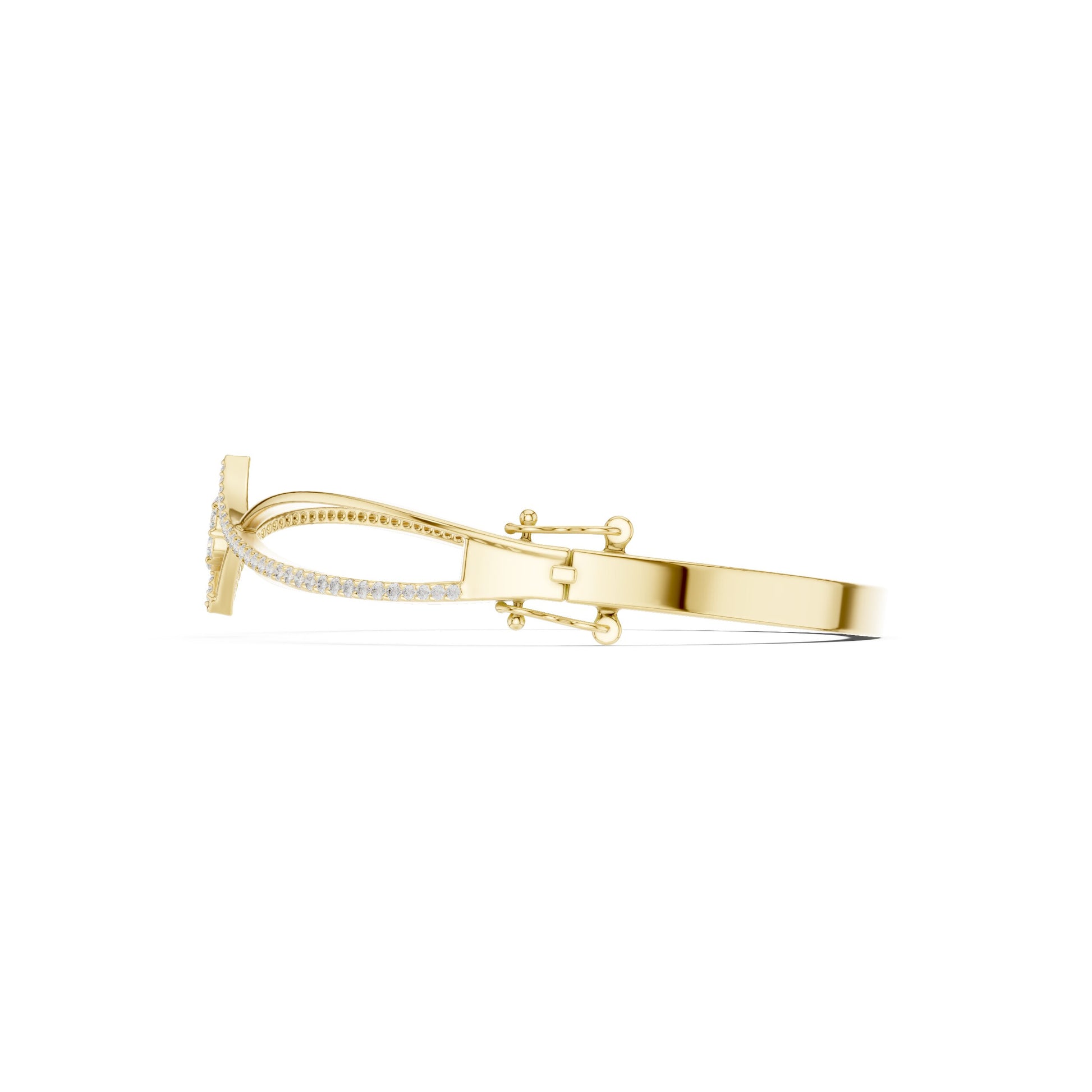 Round Bangle Lab Grown Diamond Bracelet