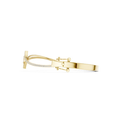 Round Bangle Lab Grown Diamond Bracelet