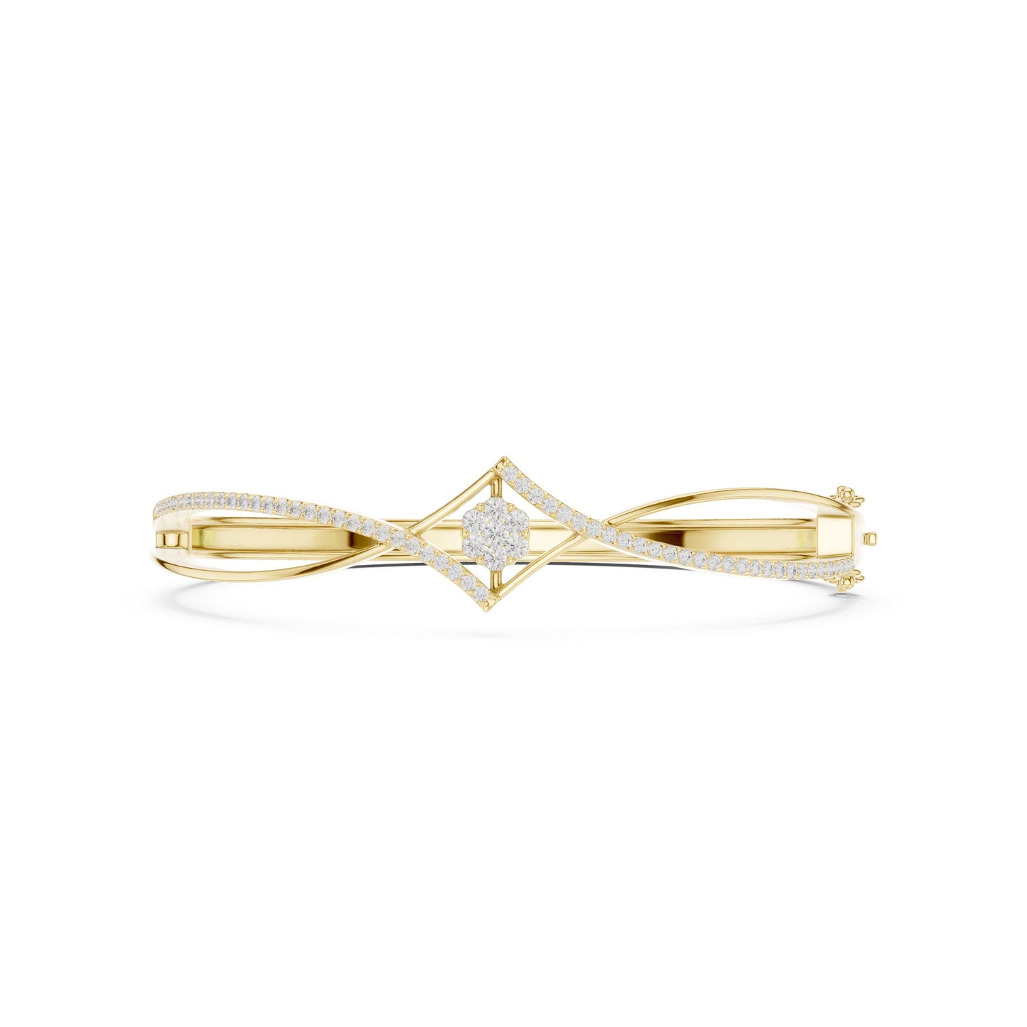 Round Bangle Lab Grown Diamond Bracelet