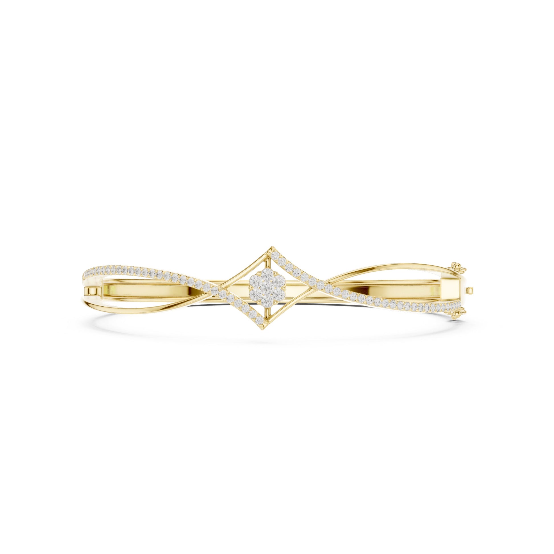 Round Bangle Lab Grown Diamond Bracelet