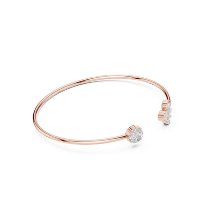 Round Cuff Lab Grown Diamond Bracelet