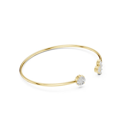 Round Cuff Lab Grown Diamond Bracelet