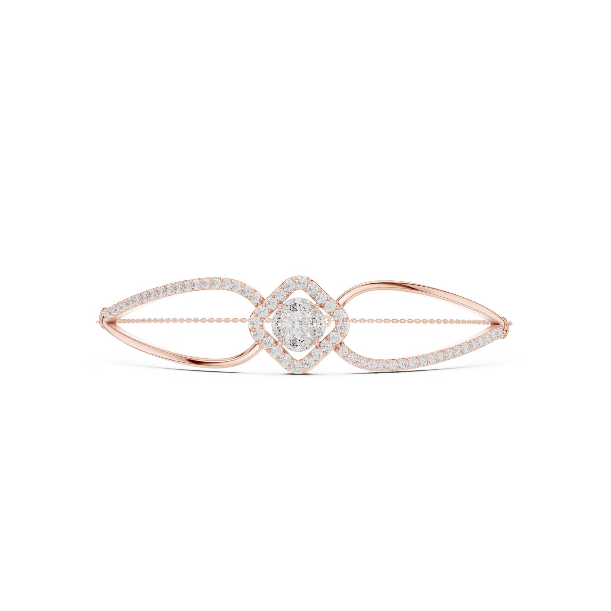 Round Bangle Lab Grown Diamond Bracelet