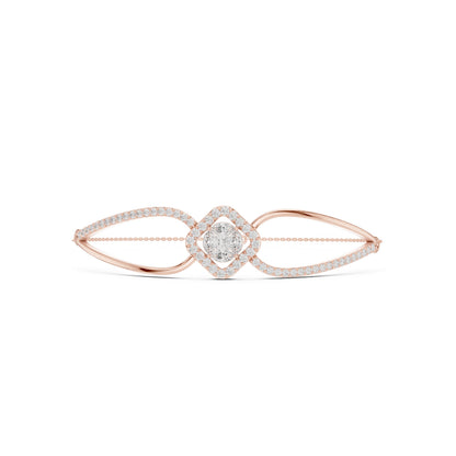 Round Bangle Lab Grown Diamond Bracelet