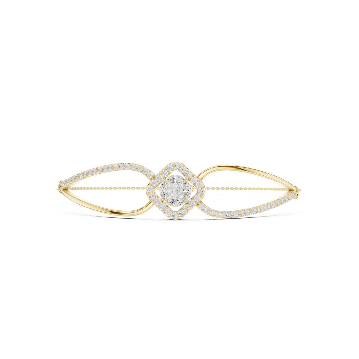 Round Bangle Lab Grown Diamond Bracelet