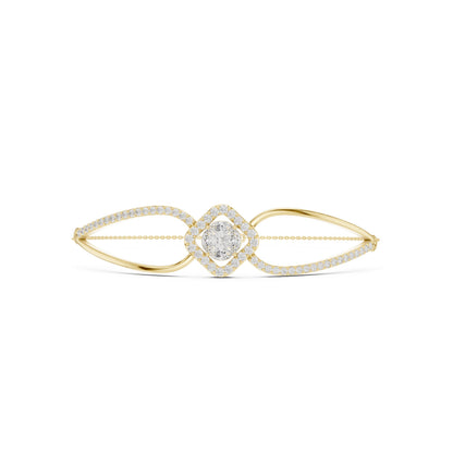 Round Bangle Lab Grown Diamond Bracelet