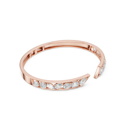 Oval Cuff Lab Grown Diamond Bracelet