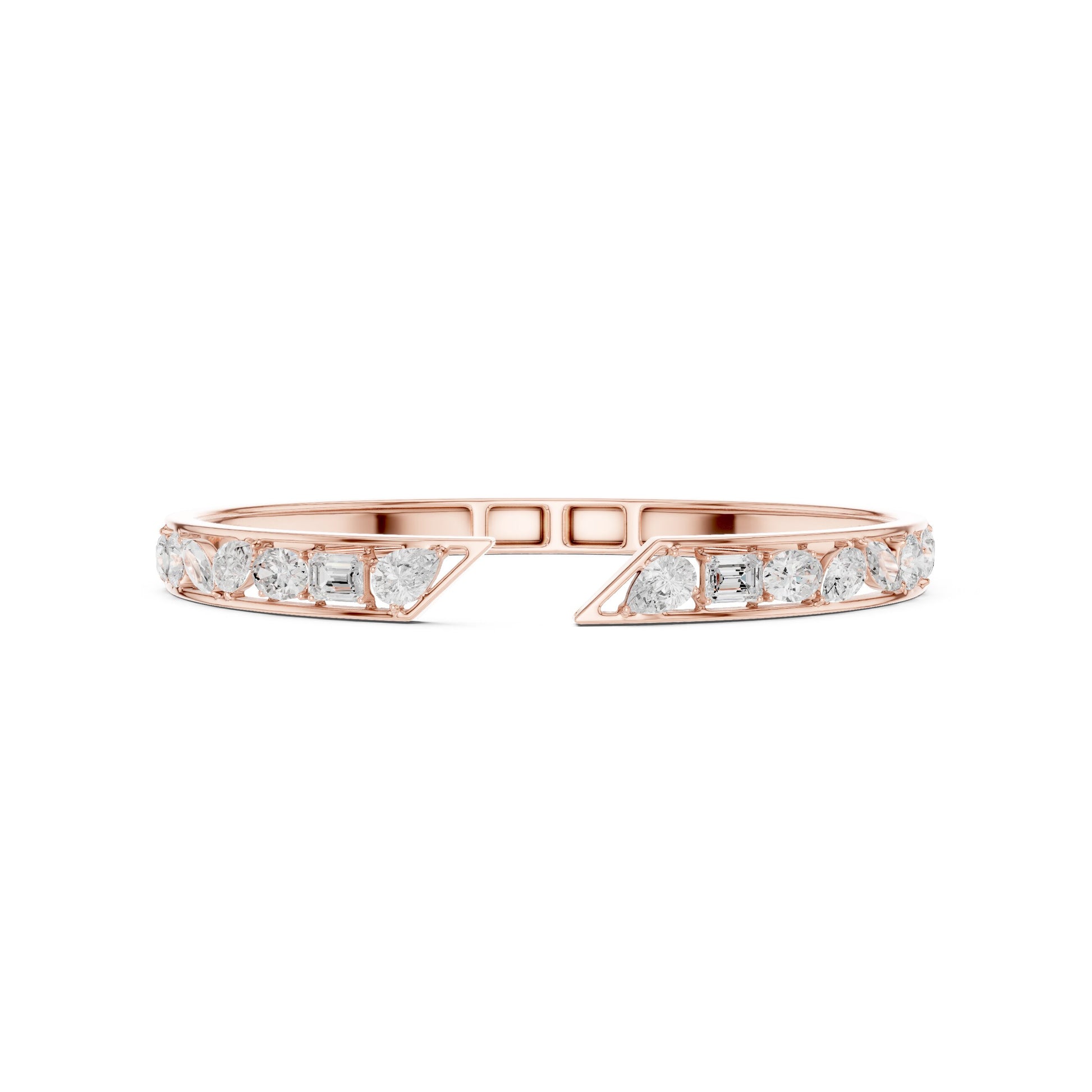 Oval Cuff Lab Grown Diamond Bracelet
