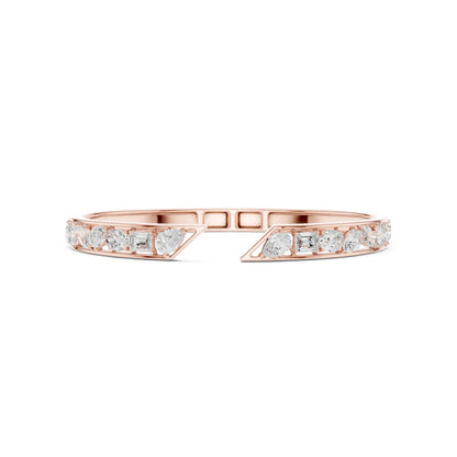 Oval Cuff Lab Grown Diamond Bracelet