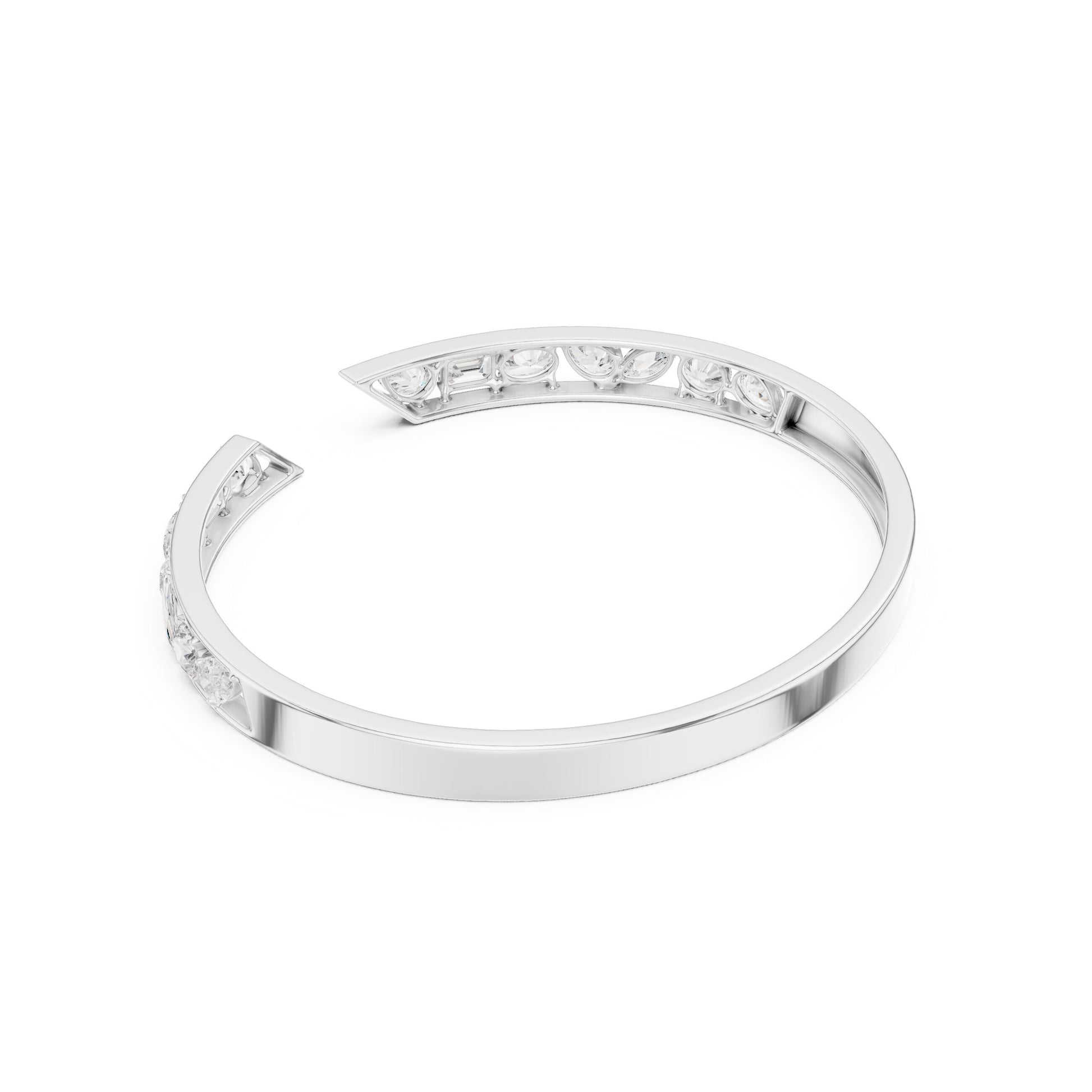 Oval Cuff Lab Grown Diamond Bracelet
