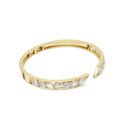 Oval Cuff Lab Grown Diamond Bracelet