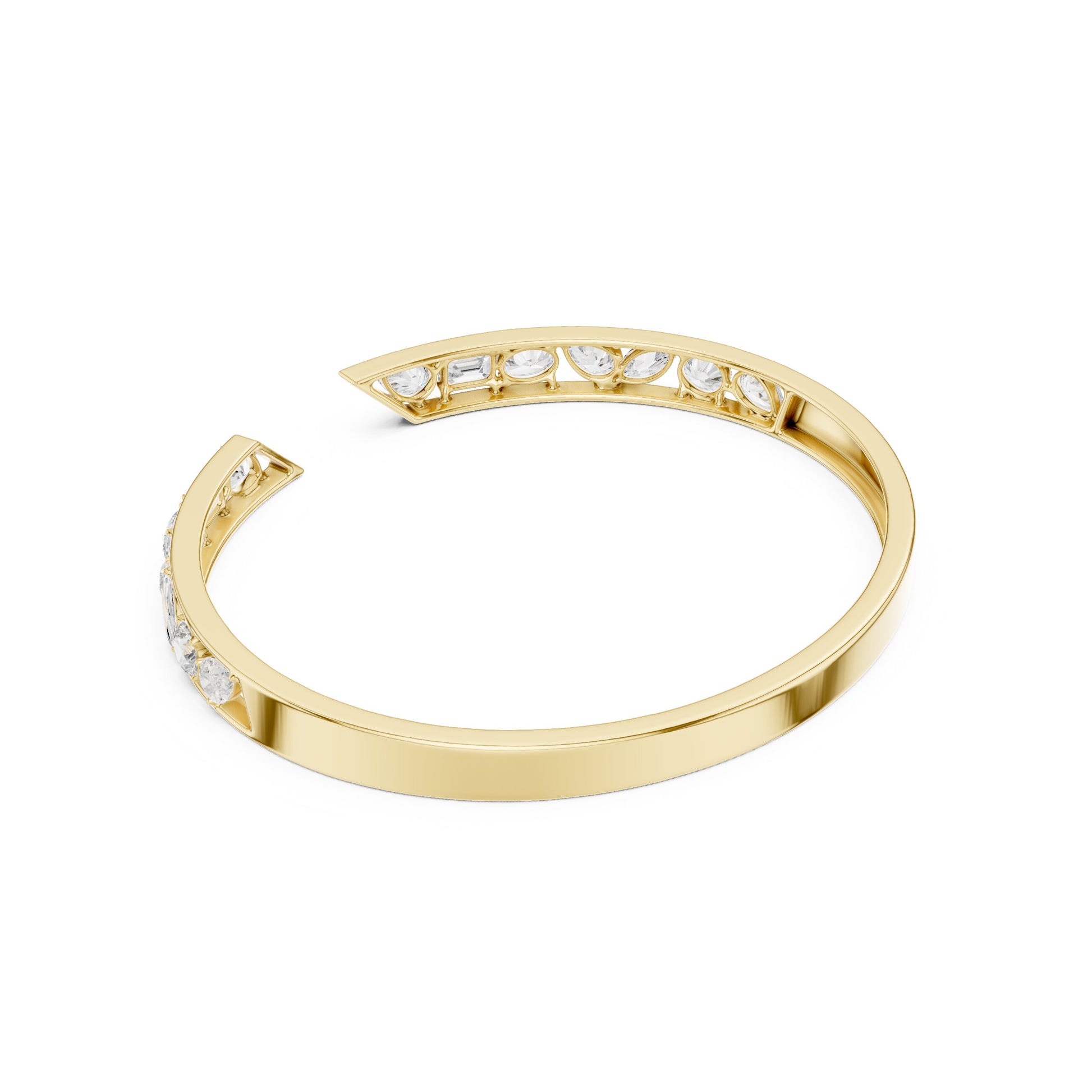 Oval Cuff Lab Grown Diamond Bracelet