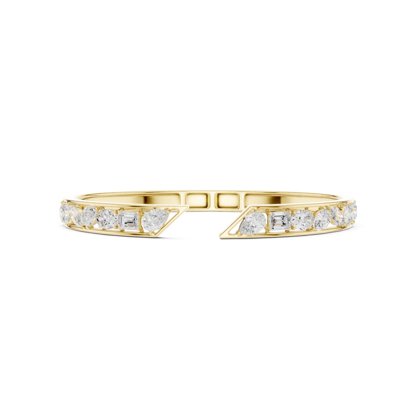 Oval Cuff Lab Grown Diamond Bracelet