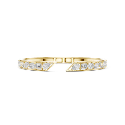 Oval Cuff Lab Grown Diamond Bracelet