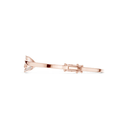 Round Bangle Lab Grown Diamond Bracelet