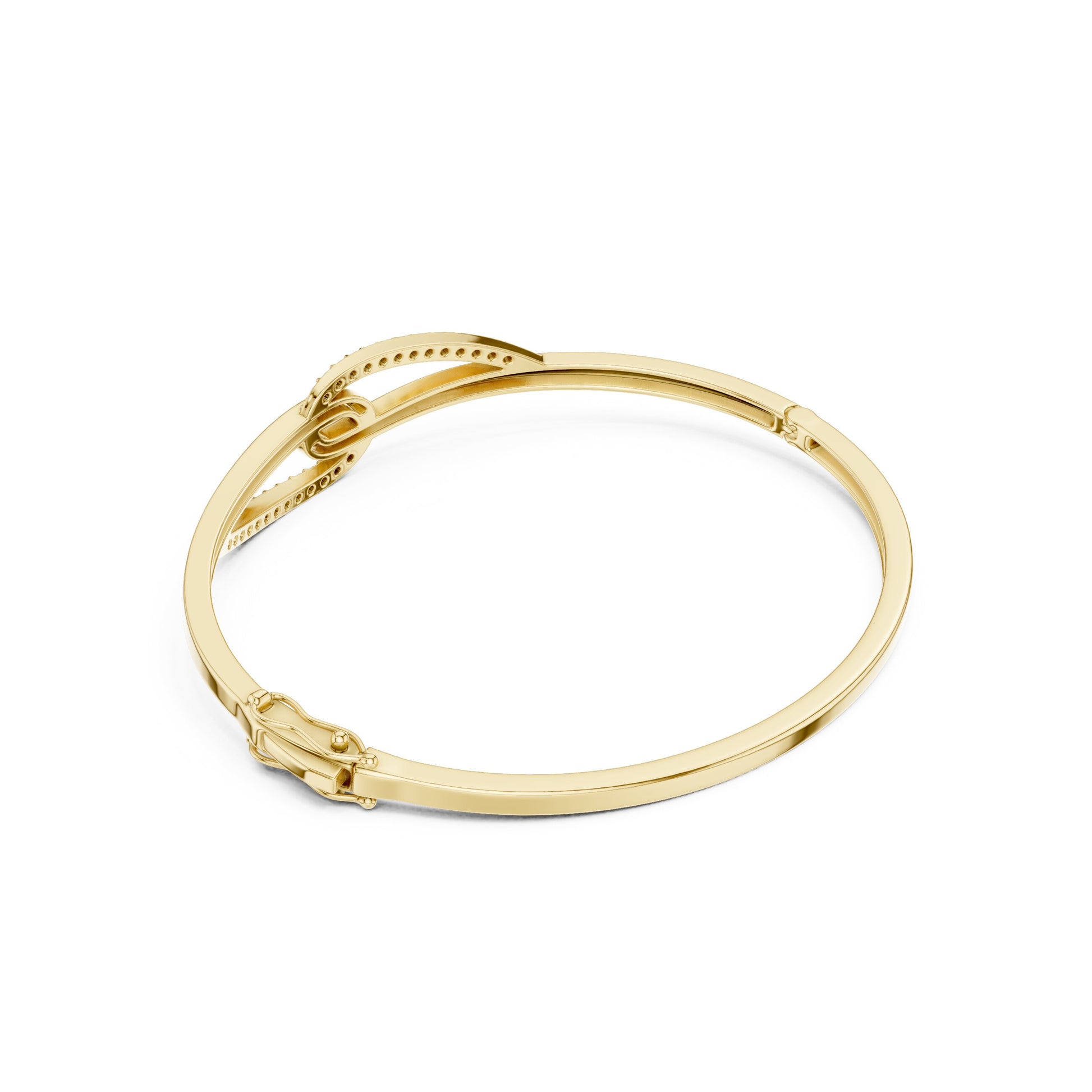Round Bangle Lab Grown Diamond Bracelet