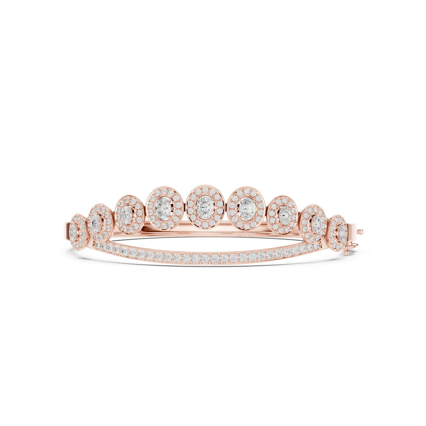 Round Bangle Lab Grown Diamond Bracelet