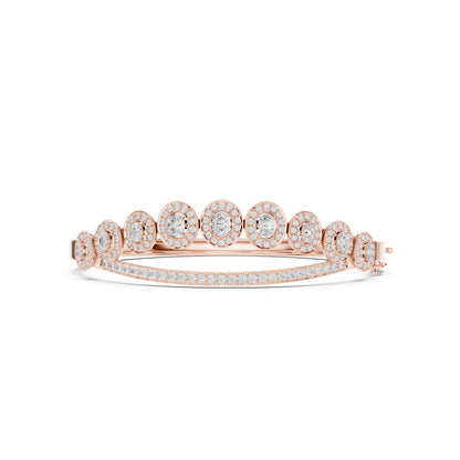 Round Bangle Lab Grown Diamond Bracelet