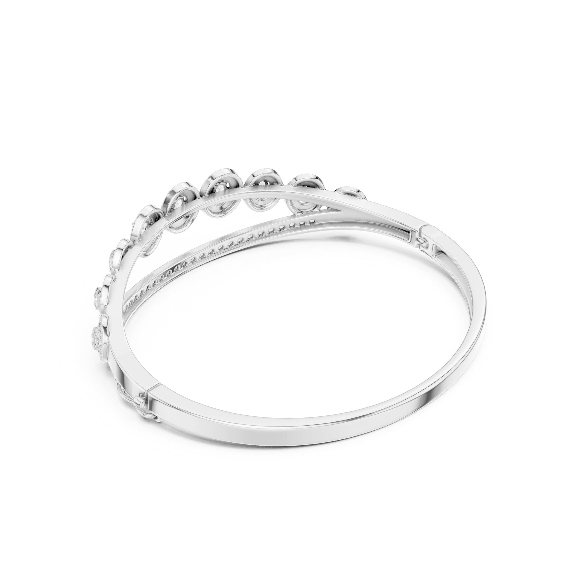 Round Bangle Lab Grown Diamond Bracelet