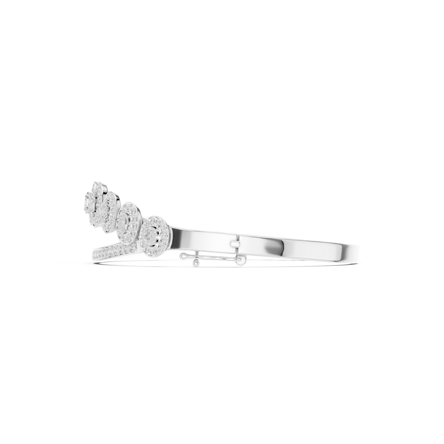 Round Bangle Lab Grown Diamond Bracelet