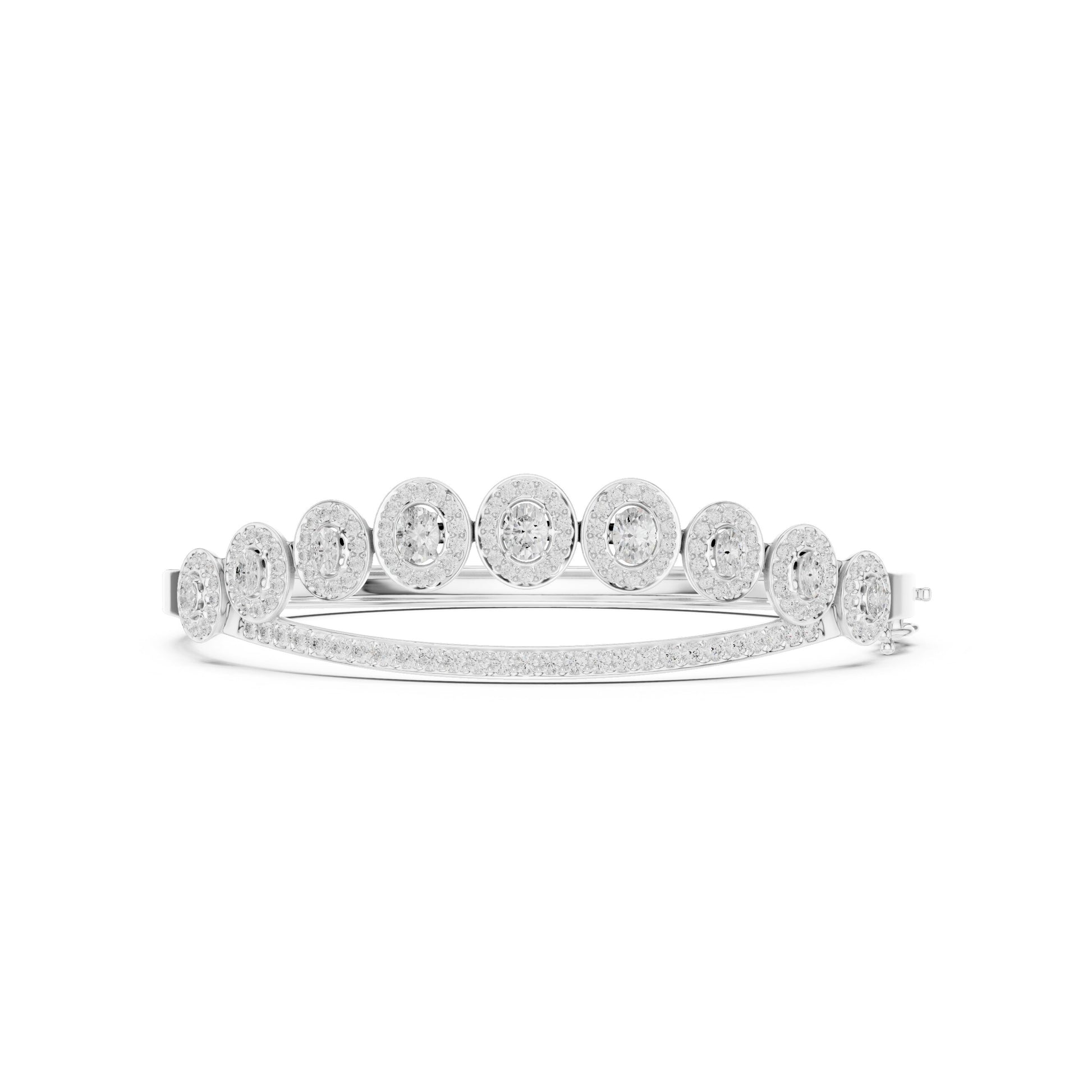 Round Bangle Lab Grown Diamond Bracelet